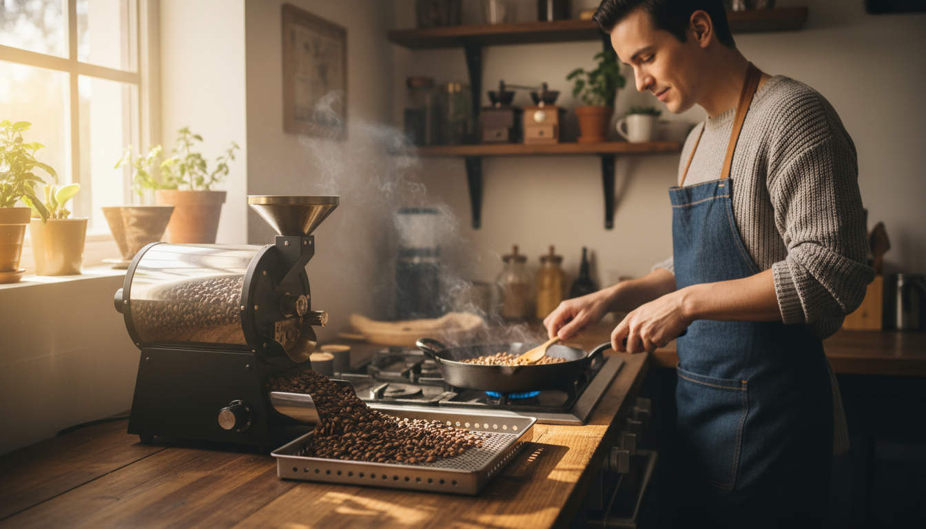 how to roast coffee at home