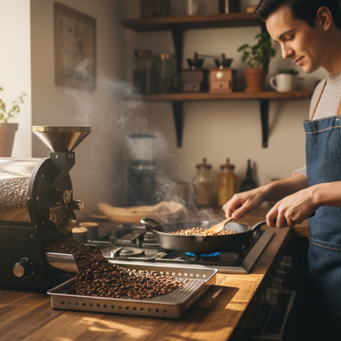 how to roast coffee at home