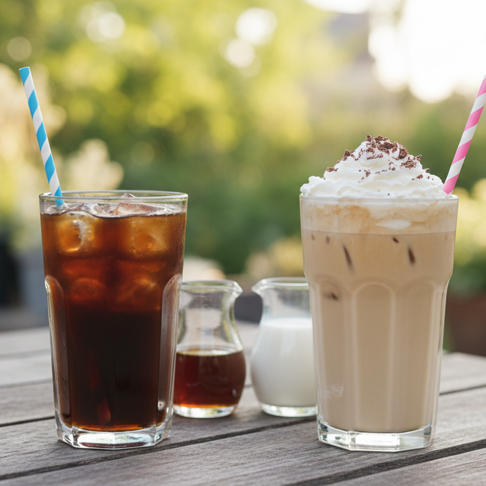 cold brew and iced coffee comparison