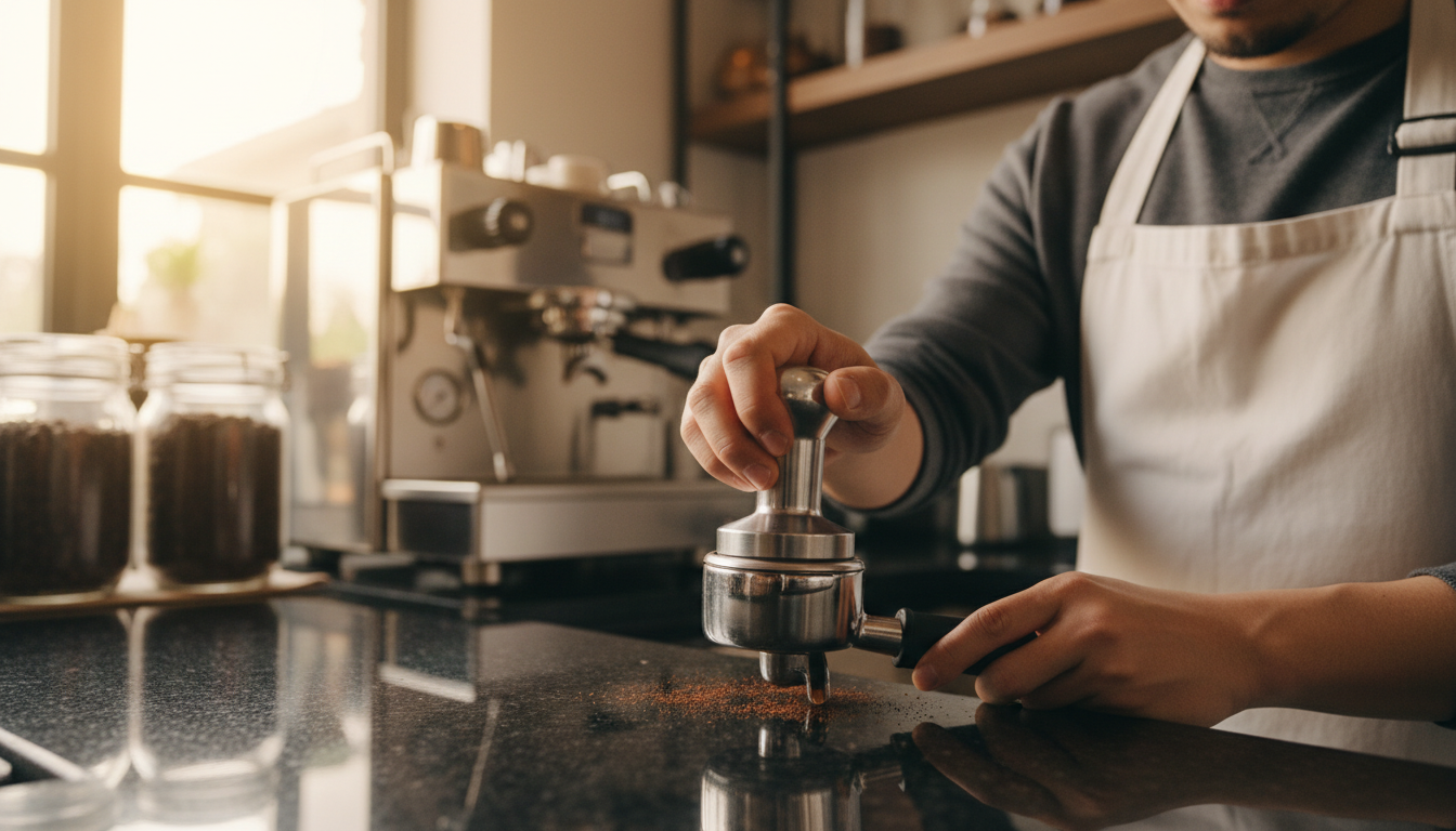 espresso tamping technique
