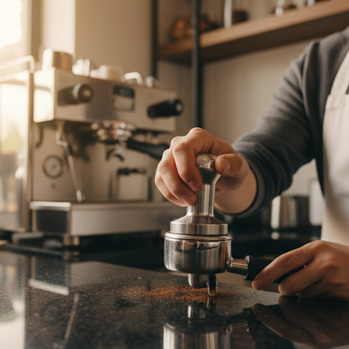 espresso tamping technique