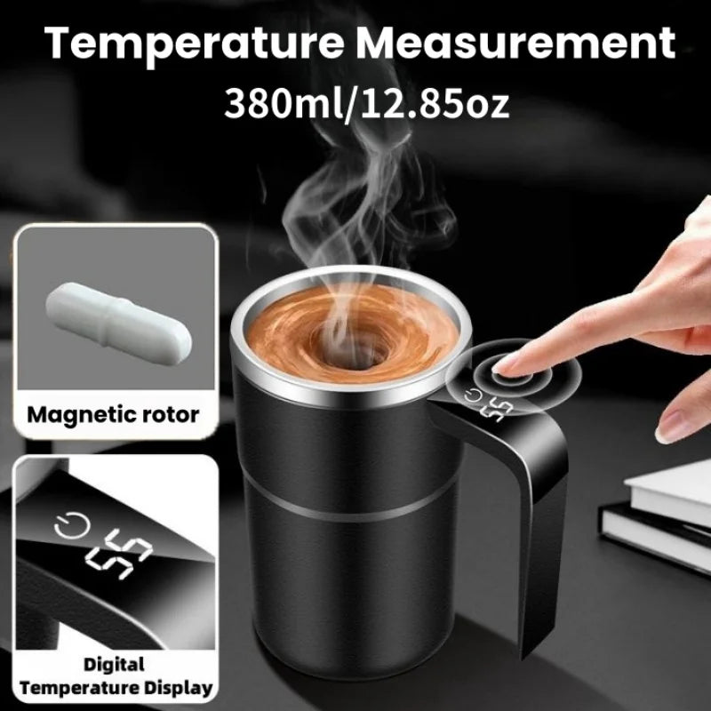 Auto Stir Coffee Mug: USB Rechargeable