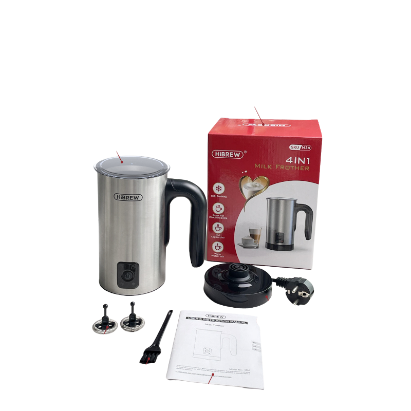 HiBrew 4-in-1 Fully Automatic Milk Foamer