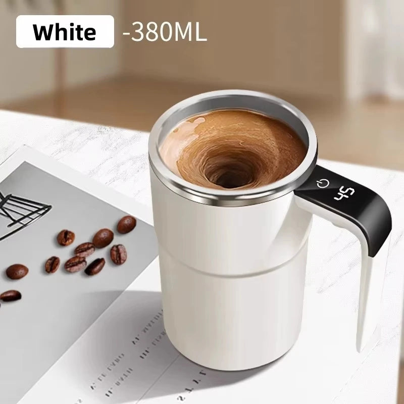 Auto Stir Coffee Mug: USB Rechargeable